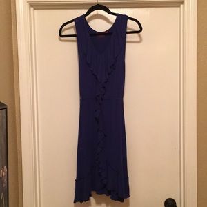 Blue ruffle dress